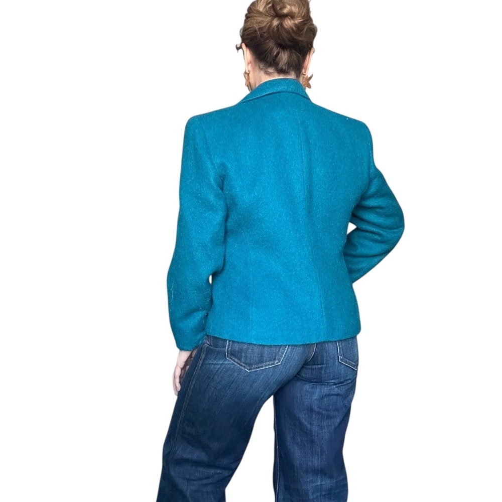 Jones New  Fuzzy Mohair Wool Jacket Blazer size 10 ( like medium) - Picture 6 of 15